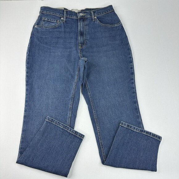 Everlane Women's‎ NWT Indigo The Original Cheeky Straight Jean W30 Crop/L26 - Picture 1 of 13